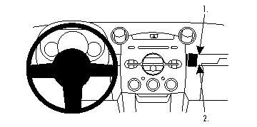 Brodit ProClip 854128 - Mazda 2 2008-2010