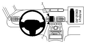 Brodit ProClip 854293 - Citroen C3 Picasso 2009-2018