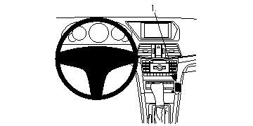 Brodit ProClip 854460 - Mercedes-Benz E-Class, Convertible 2010-2017