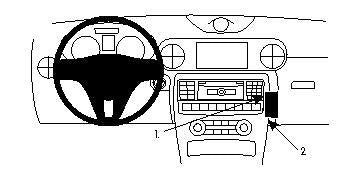 Brodit ProClip 854617 - Mercedes-Benz SLC-Class 2011-2023