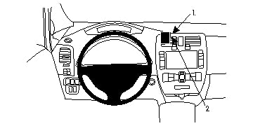Brodit ProClip 854706 - Nissan Leaf 2011-2017