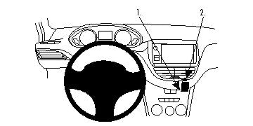 Brodit ProClip 854764 - Peugeot 2008 2012-2019