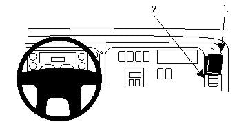 Brodit ProClip 854788 - Freightliner 108SD Severe Duty 2009-2018