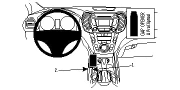 Brodit ProClip 854833 - Hyundai Grand Santa Fe 2013-2018