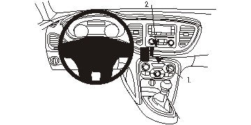 Brodit ProClip 854838 - Dodge Dart 2013-2017