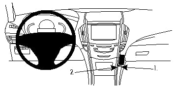 Brodit ProClip 854846 - Cadillac ATS 2013-2018