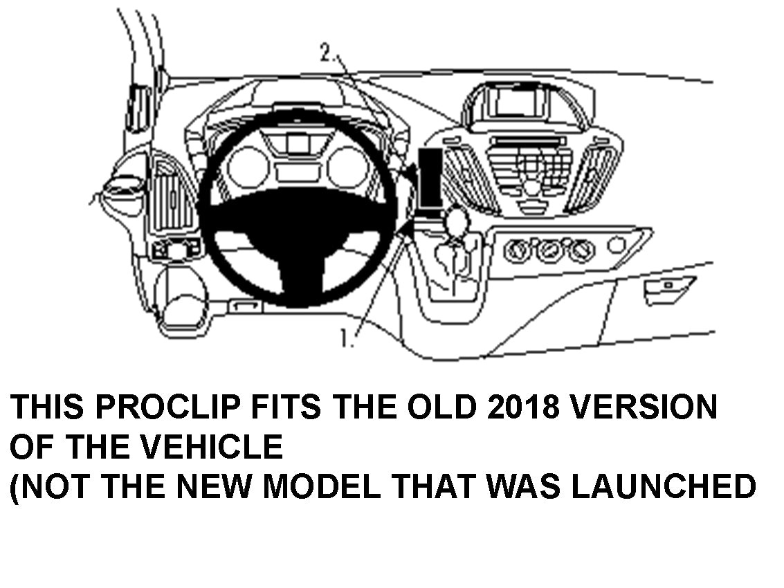 Brodit ProClip 854857 - Ford Tourneo Custom 2013-2019