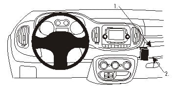 Brodit ProClip 854881 - Fiat 500 L 2013-2022