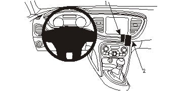 Brodit ProClip 854929 - Dodge Dart 2013-2017