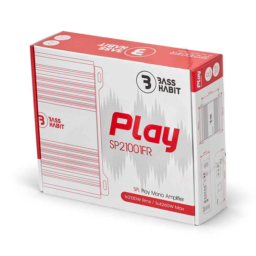 Bass Habit Play SPL SP21001FR fullrange mono-versterker 2130 W RMS - Versterkers - afbeelding 6