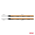 Flexibele LED COB-zijstrips amber 2x30 cm 12V AMiO 04574 - AMiO 04574 - productafbeelding 8