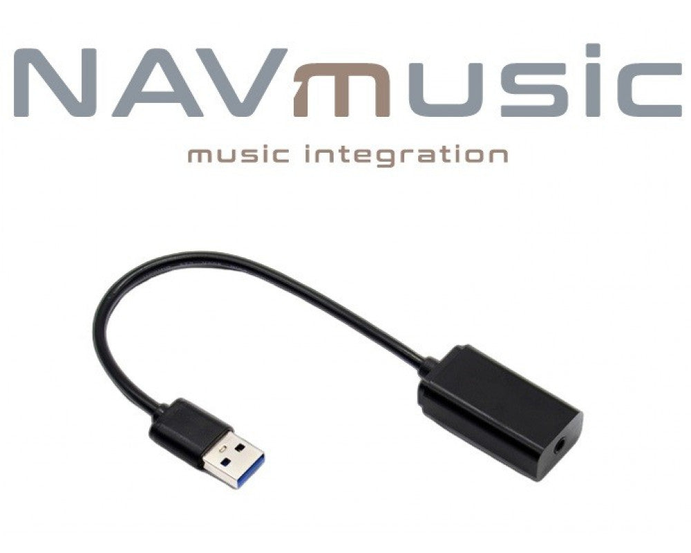 AUX to USB audio interface with 3.5mm jack connector