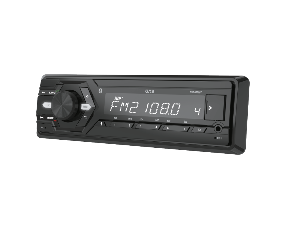 GAS MAD M100BT 1-DIN BT, USB, AUX afbeelding 2