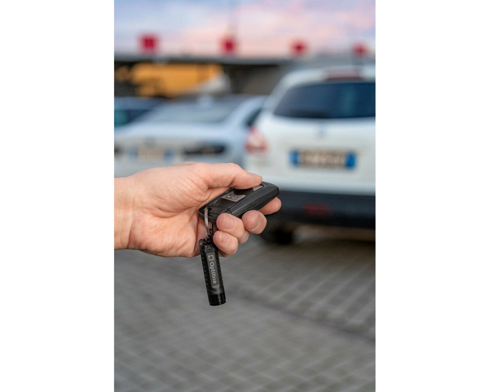 Optiline Opti Tracker sleutelhanger zaklamp, werkt met Apple "find my" oplaadbaar via USB-C poort