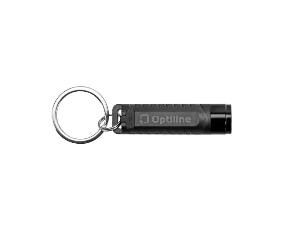 Optiline Opti Tracker sleutelhanger zaklamp, werkt met Apple "find my" oplaadbaar via USB-C poort