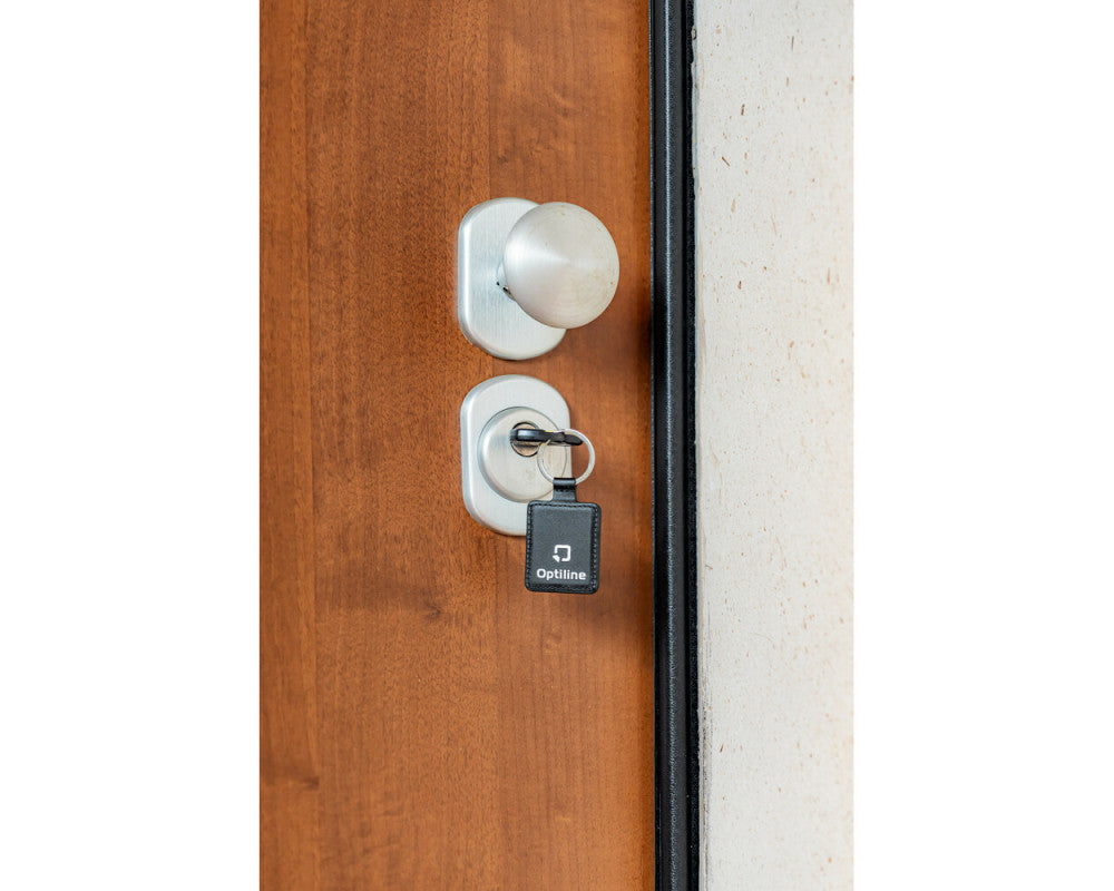 Optiline Opti Tracker sleutelhanger, werkt met Apple "find my", 37x47mm, draadloos oplaadbaar