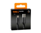 Optiline siliconen laad en synchronisatiekabel USB A -> USB C - 60cm met verstevigde hals