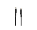 Optiline siliconen laad en synchronisatiekabel USB C -> USB C - 20cm met verstevigde hals