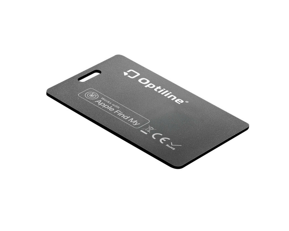 Optiline Opti Tracker Slim Card, werkt met Apple "find my", 54x85mm, draadloos oplaadbaar