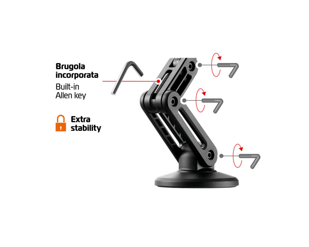 Optiline magnetische telefoonhouder met 3M VHB voet, MagSafe