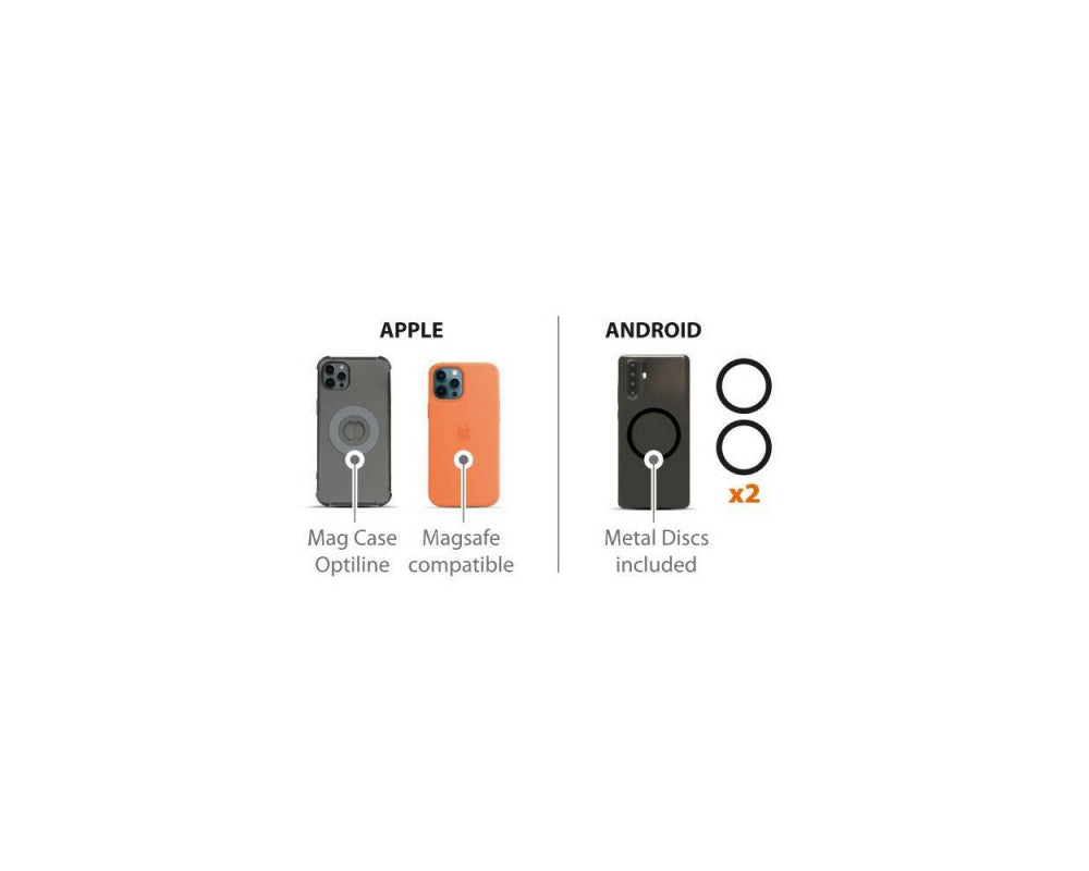 Optiline 3 in 1 magnetische draadloze oplader, 1mtr USB C - USB C meegeleverd