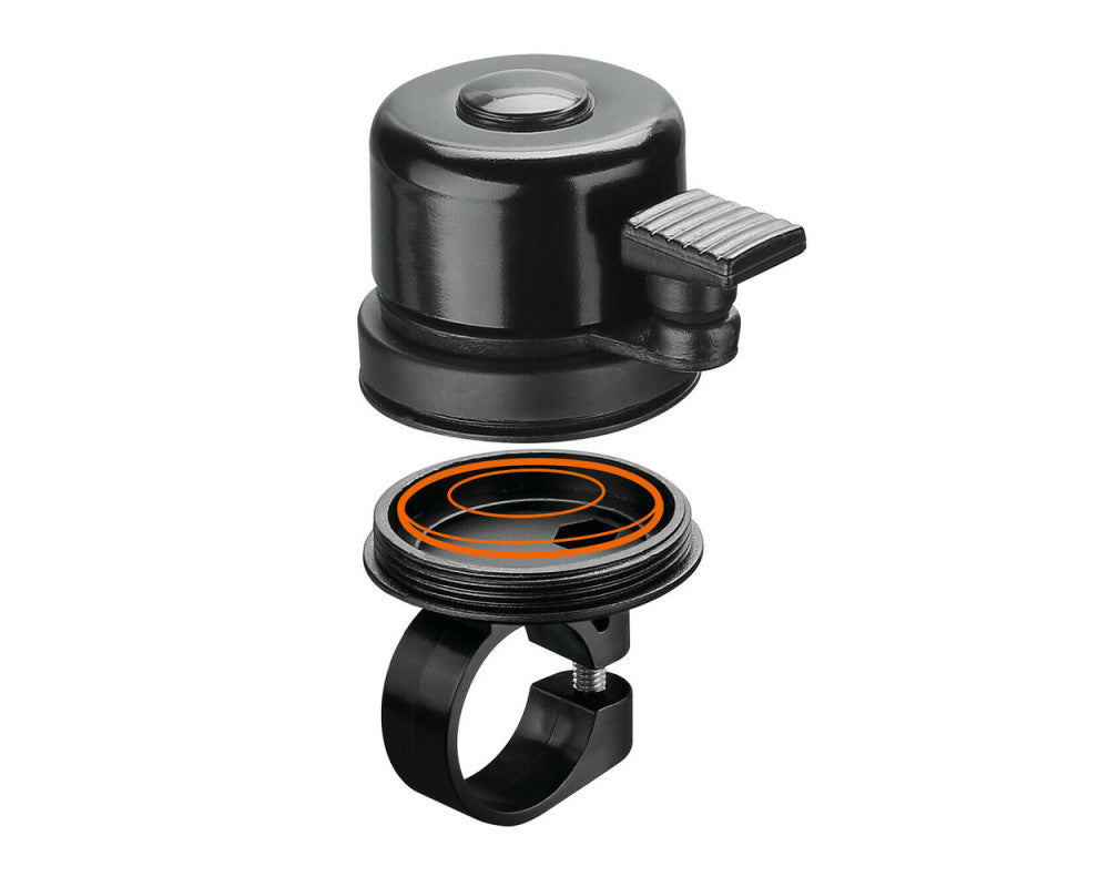 Fietsbel met Optiline tag tracker compartiment, ook compatible met airtag