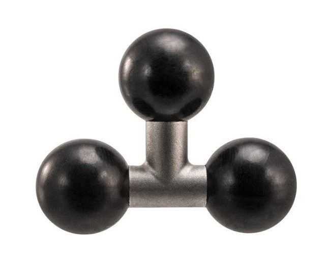Arkon T-adapter met drie 25 mm kogels - Auto-accessoires - artikel 92220051