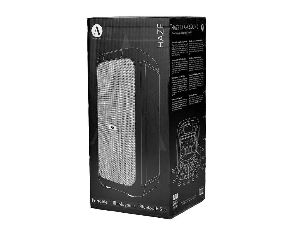 Arcsound HAZE Bluetooth speaker 120W, black