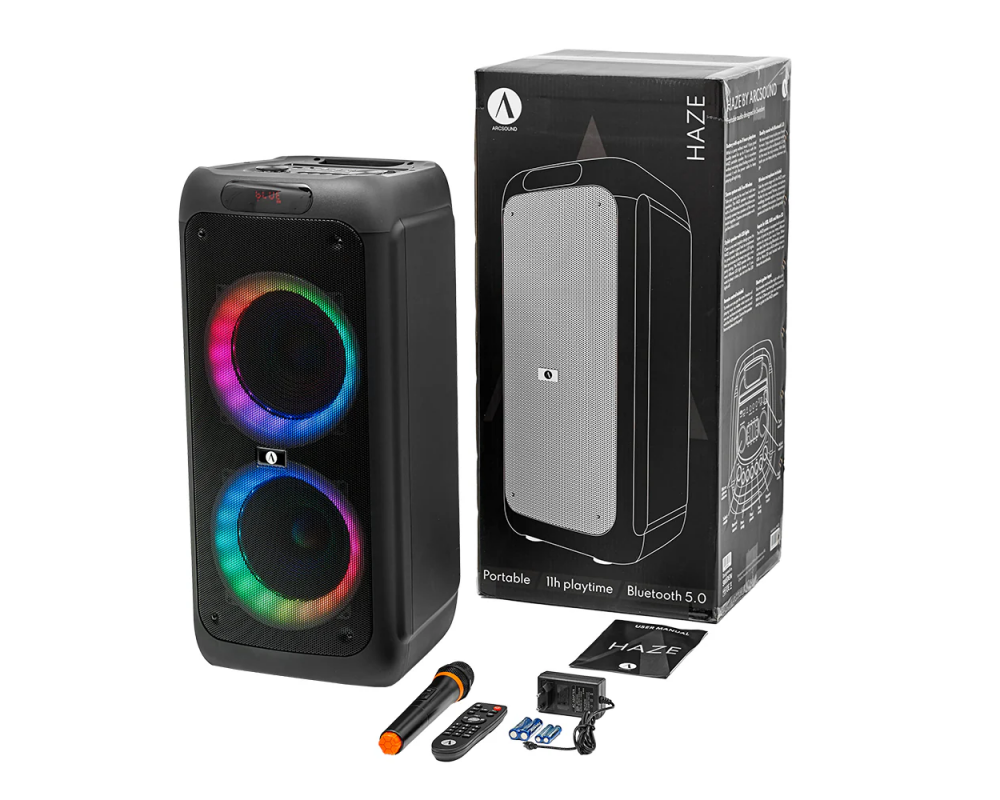 Arcsound HAZE Bluetooth speaker 120W, black
