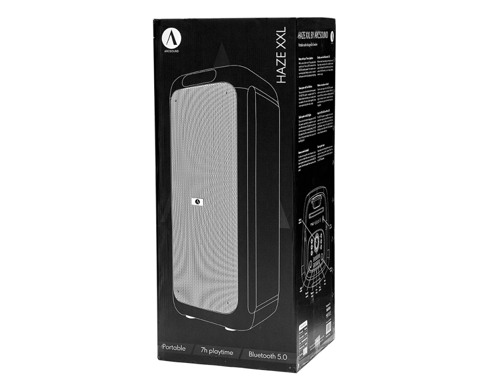 Arcsound HAZEXXL Bluetooth speaker 200W, black