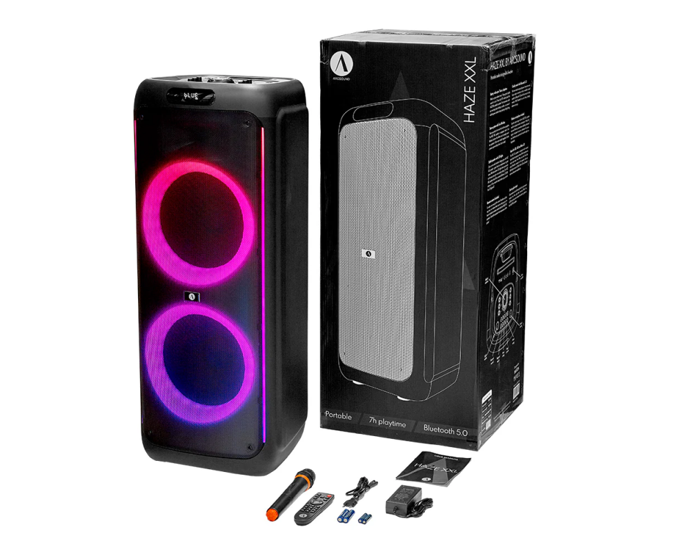 Arcsound HAZEXXL Bluetooth speaker 200W, black