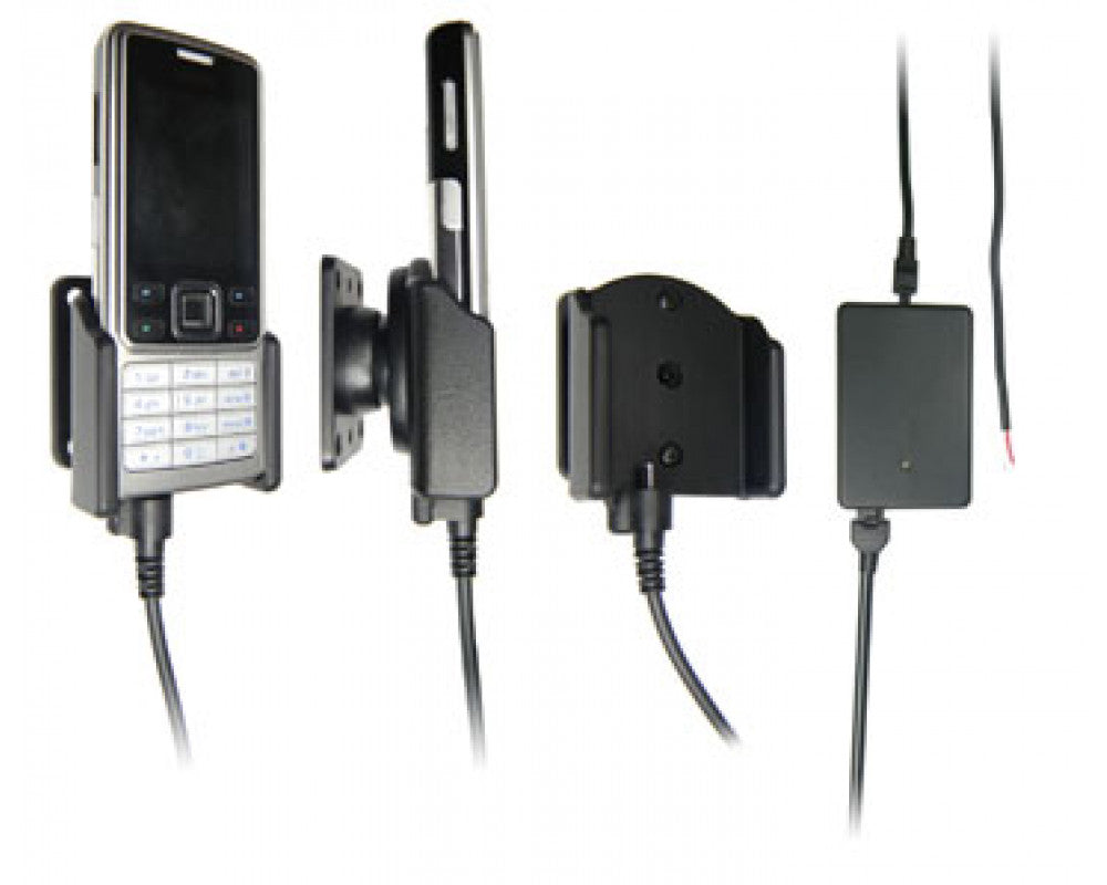 Brodit - Nokia 6300 houder met vaste voeding - Telefoon- & Tablethouder - artikel 971131