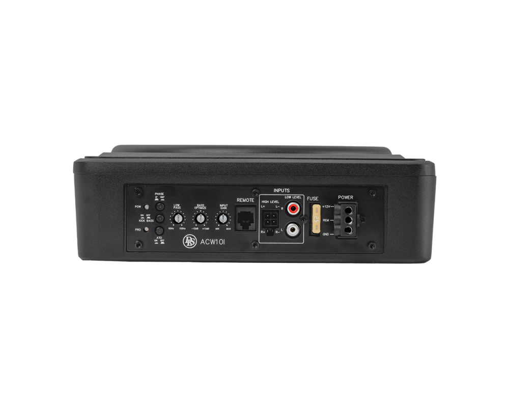 DLS 10" versterkte subwoofer ACW10i underseat