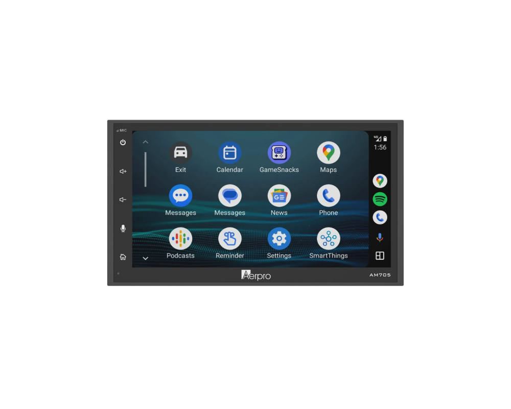 Aerpro AM705 multimedia-autoradio – product- en montagebeeld 2