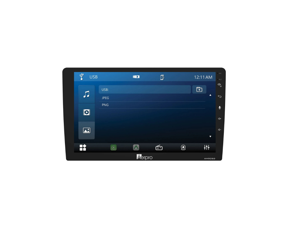 Aerpro AM905D multimedia-autoradio – product- en montagebeeld 3
