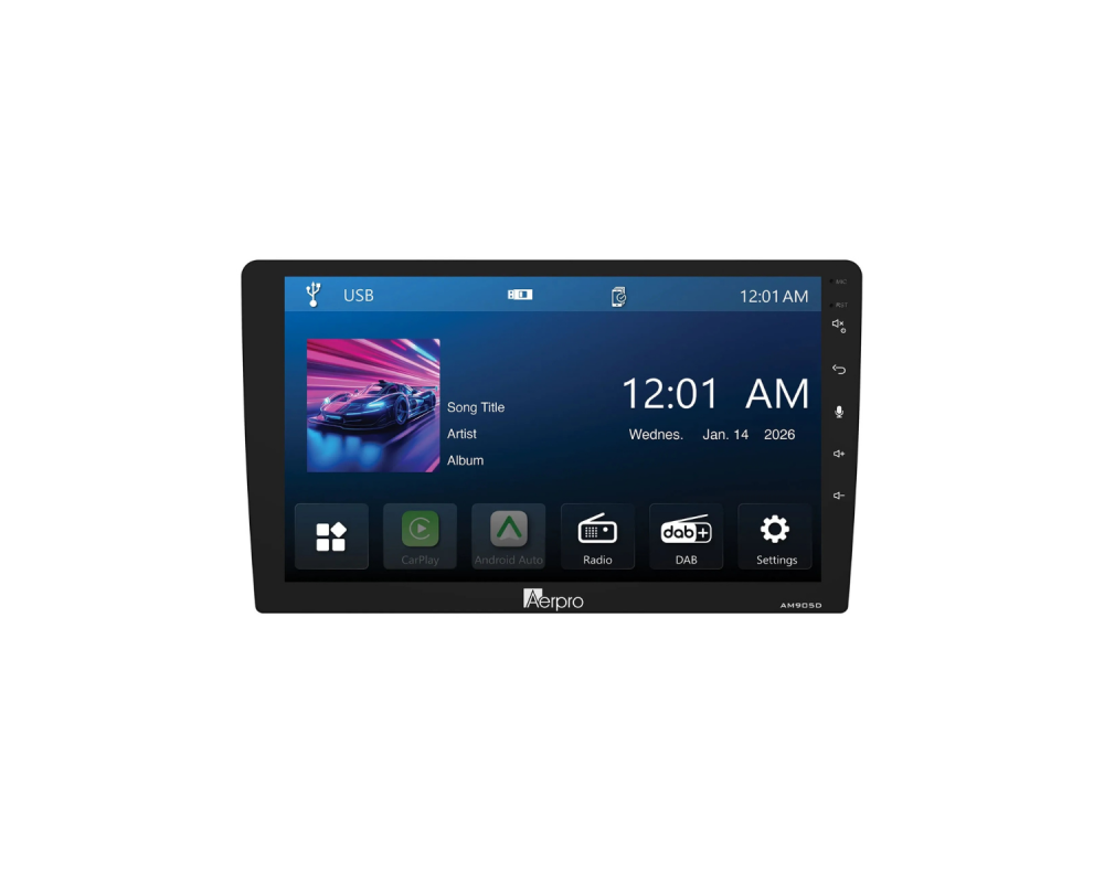 Aerpro AM905D multimedia-autoradio – product- en montagebeeld 5
