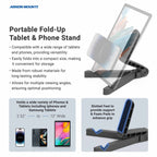 Arkon IPM-TAB1 – toelichting op de inklapbare standaard – artikel 92220310