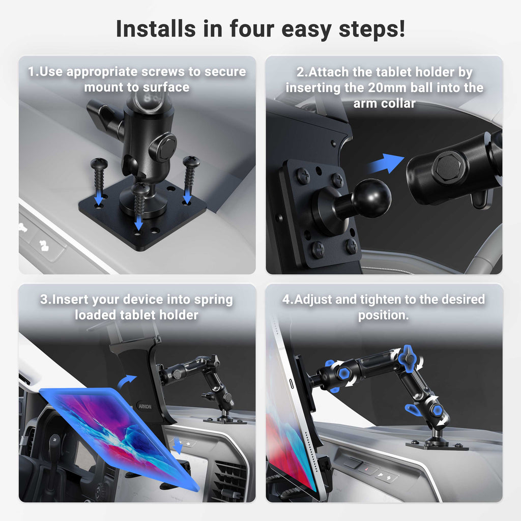 Arkon TAB806 – montagestappen – artikel 92220170