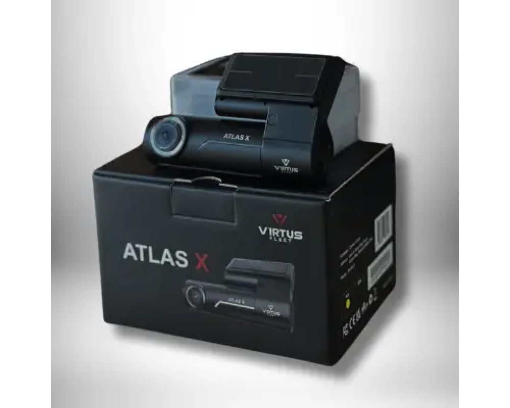 Atlas X - 2 Channel Dash Cam incl. 32GB MSD, voor en achter camera