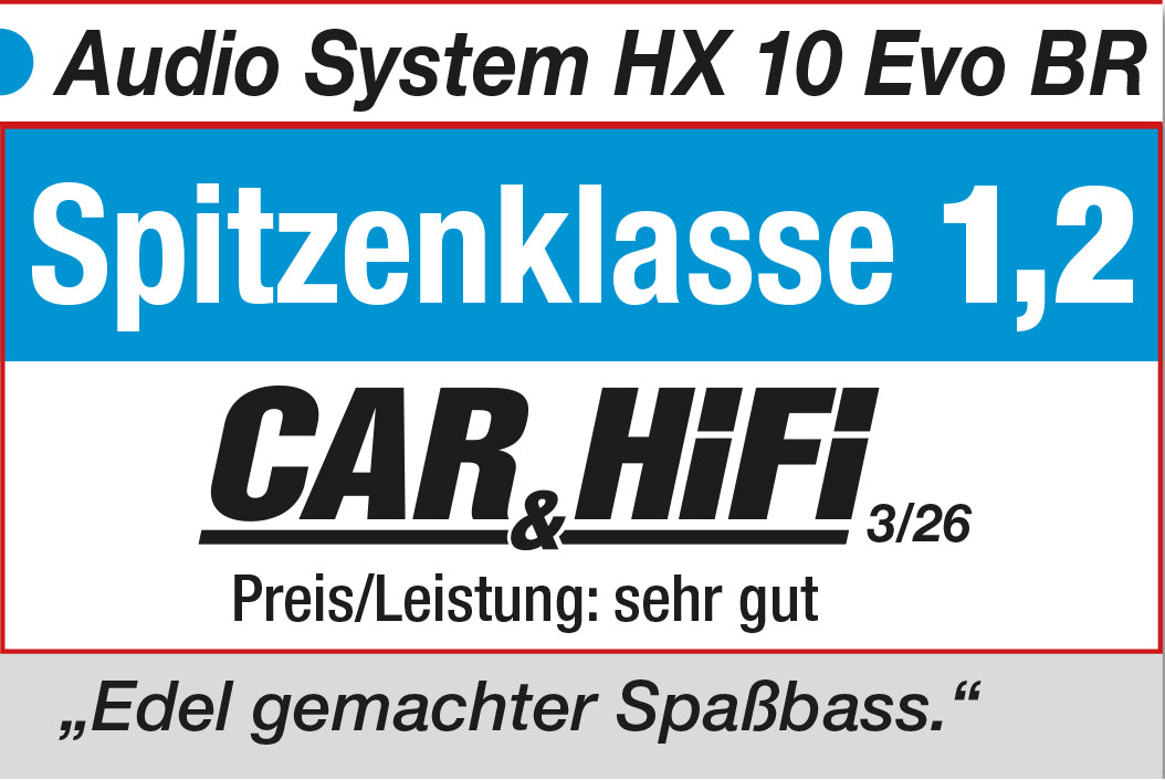 Audio System HX10 EVO BR basreflex subwooferbehuizing - Subwoofers