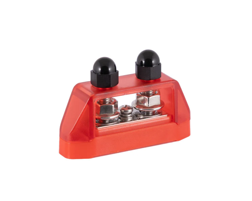 Distribution blok Red, 2xM8 + 1xM4