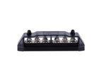 Distribution blok 3x red M8, 3x black M8