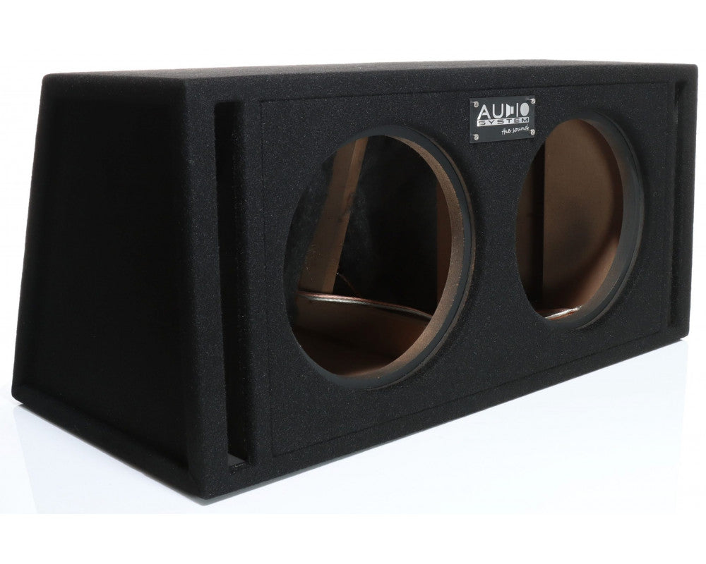 AUDIO SYSTEM Dubbel-lege-behuizing. Bassreflex-behuizing 2x30 Liter voor 2x25 cm Bass