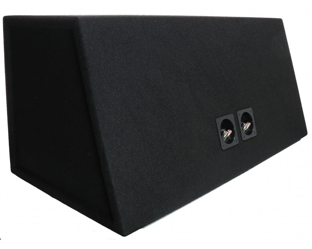 AUDIO SYSTEM Dubbele lege behuizing. Bassreflexbehuizing van 2x 42 Liter voor 2x 30 cm Bass