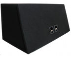 AUDIO SYSTEM Dubbele lege behuizing. Bassreflexbehuizing van 2x 42 Liter voor 2x 30 cm Bass