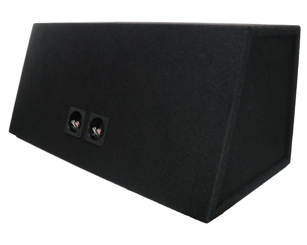 AUDIO SYSTEM Dubbele lege behuizing. Bassreflexbehuizing van 2x 42 Liter voor 2x 30 cm Bass