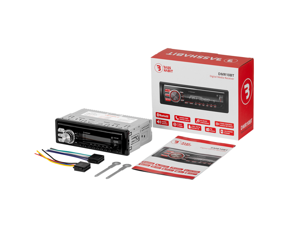 Bass Habit Media Reciver USB, AUX , BT