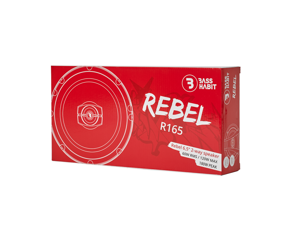 BASS HABIT REBEL 6,5" 2-way speaker