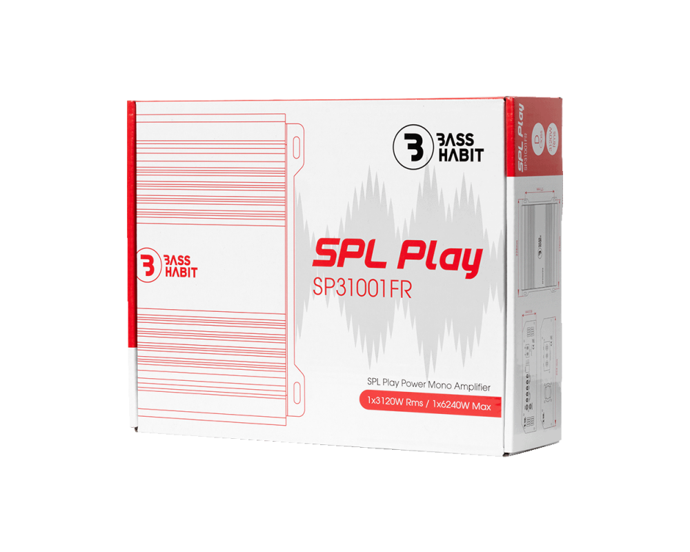 BASS HABIT SPL PLAY Mono Amplifier 3100W RMS