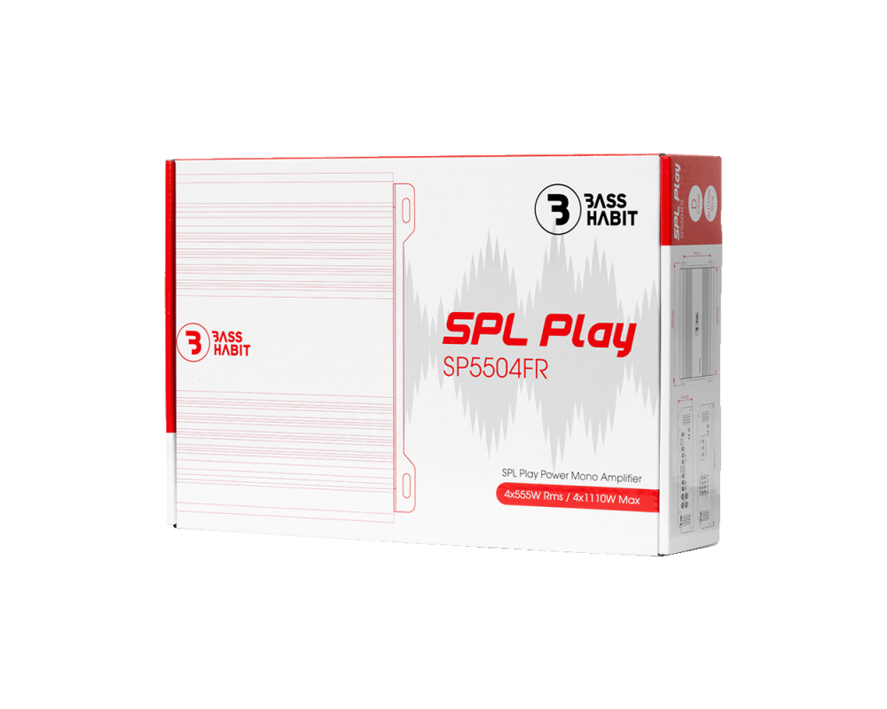 BASS HABIT SPL Play 4ch Amplifier 4x555W RMS
